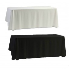 Cubierta de tabla mantel blanco y negro para la decoración del banquete de boda del banquete 145x145 cm ali-49986753